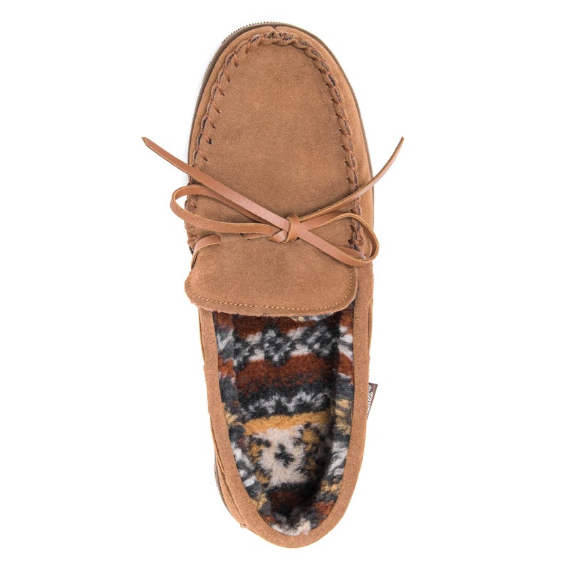 MUK LUKS Men's Paul Slipper, Tan, 12 - Image 2